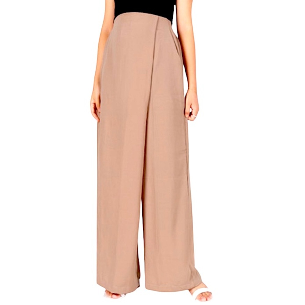 NWOT Oak a& Fort Tan Wide Legs Pants Size 6